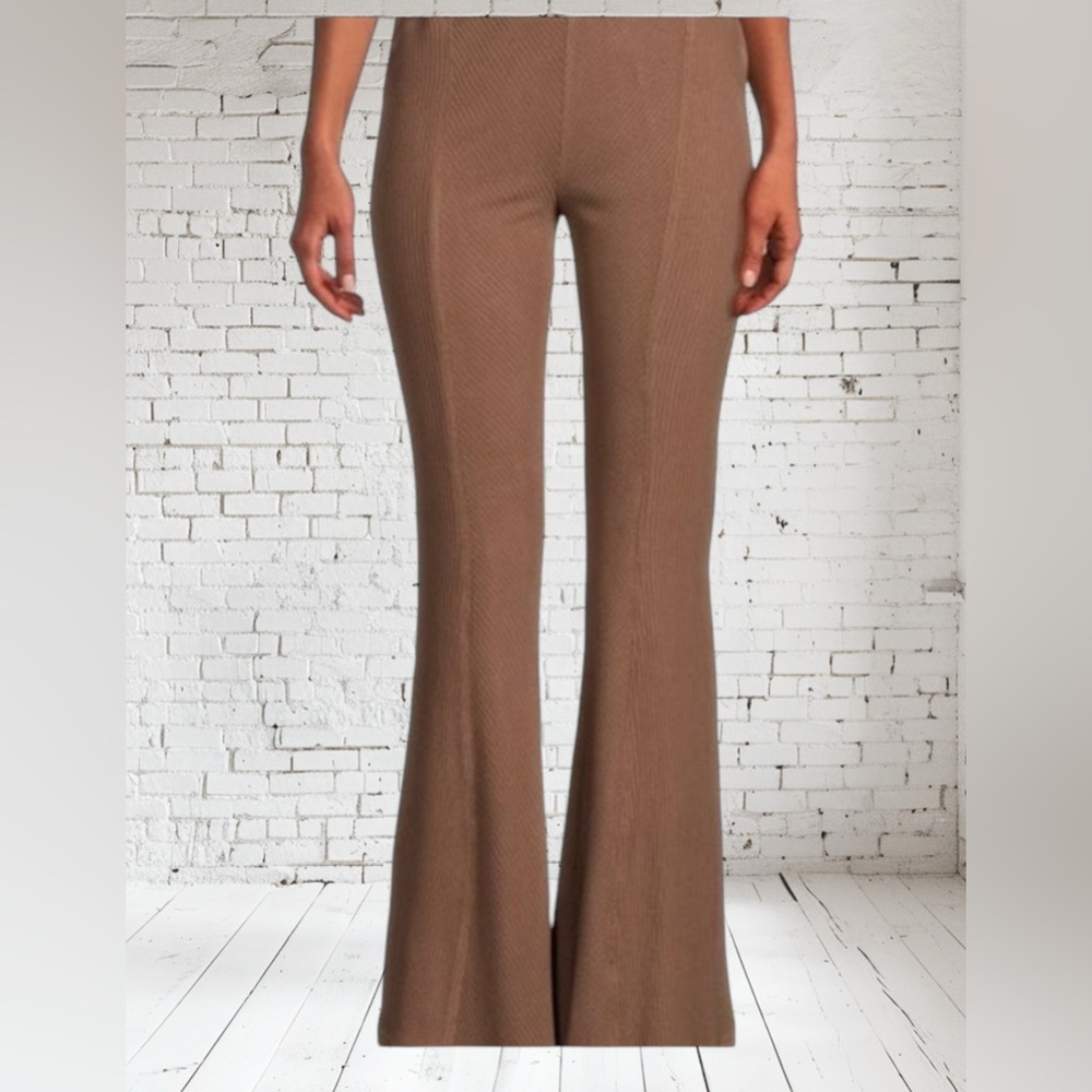 Area Stars Wide Leg Pants NWT | Luxe Stretch Pull‑On Style | Brown XL